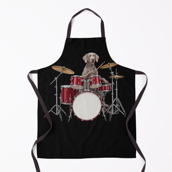Item preview, Weimaraner Playing Drum Kit Drummer Dog Lover designed and sold by TerryConnells.