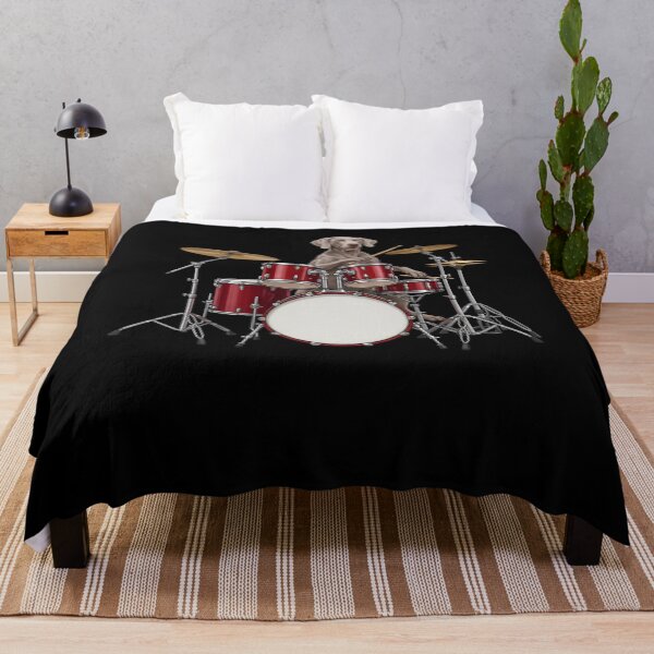 Item preview, Weimaraner Playing Drum Kit Drummer Dog Lover designed and sold by TerryConnells.