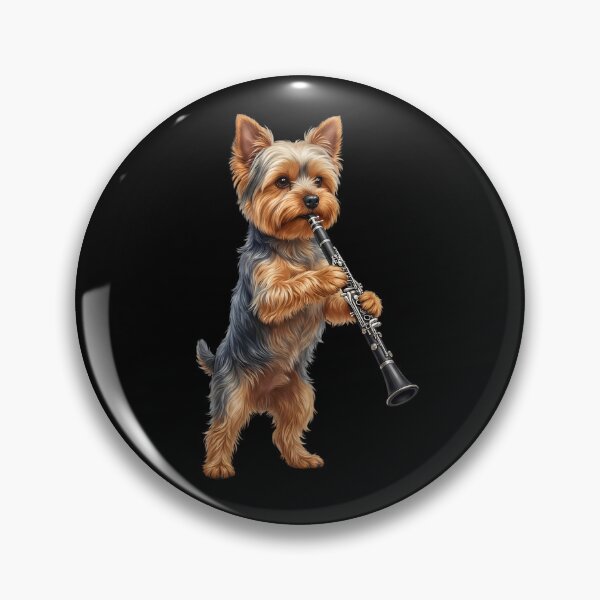 Item preview, Yorkshire Terrier Playing Clarinet Player Clarinetist Dog Lover designed and sold by TerryConnells.
