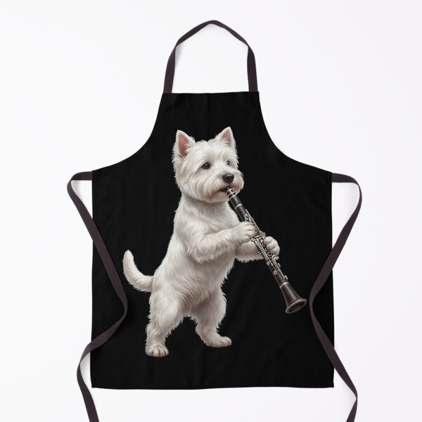 Item preview, West Highland White Terrier Playing Clarinet Player Clarinetist Dog Lover designed and sold by TerryConnells.