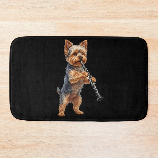 Item preview, Yorkshire Terrier Playing Clarinet Player Clarinetist Dog Lover designed and sold by TerryConnells.