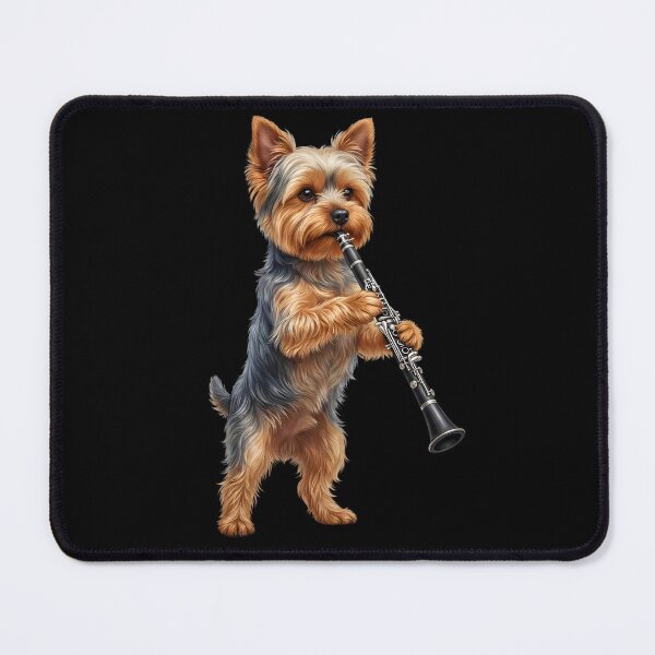 Item preview, Yorkshire Terrier Playing Clarinet Player Clarinetist Dog Lover designed and sold by TerryConnells.