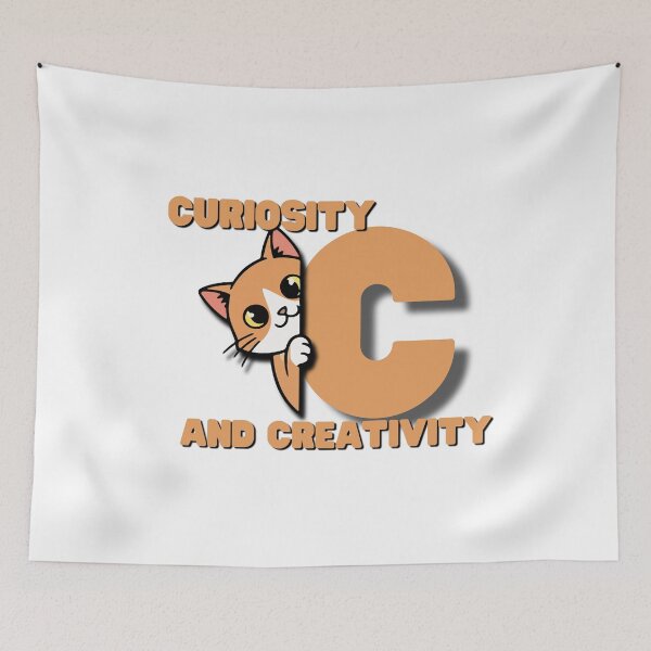 Item preview, C is for Cat - Cute 3D Orange Tabby Alphabet Series for Kids designed and sold by Templates&TotsPH.