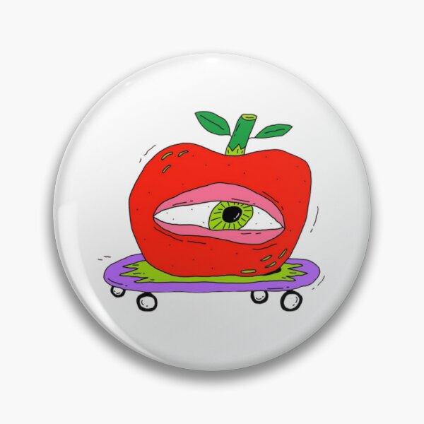 Item preview, Weird Apple Skater Surreal Eye Doodle designed and sold by Bralipse.