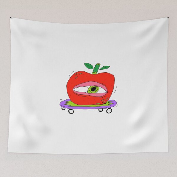 Item preview, Weird Apple Skater Surreal Eye Doodle designed and sold by Bralipse.