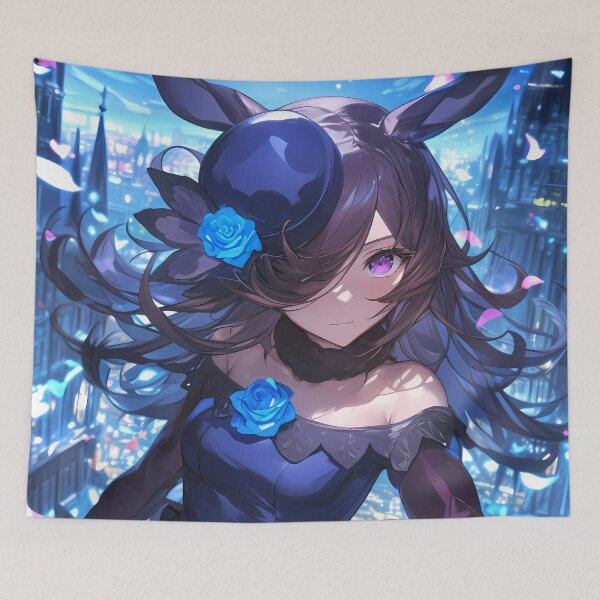 Item preview, Rice Shower Uma Musume Pretty Derby Night City Blue Rose Elegance designed and sold by TanglenRabbit.