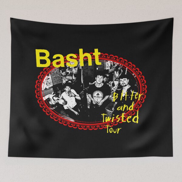 Item preview, Red Frame With Yellow Typography Indie Rock designed and sold by billiasbros.
