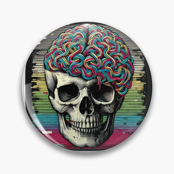 Item preview, I Think Therefore I Overthink – Existential Skull Design designed and sold by Riallamood2.
