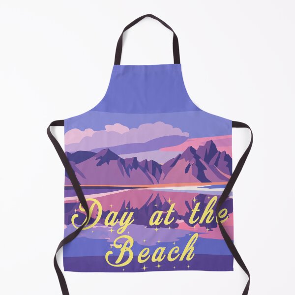 Item preview, Day at the Beach Mountain Reflection Serene Purple Sunset Art designed and sold by PixelWaveBD.