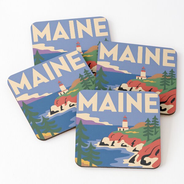 Item preview, Maine - Travel Poster - USA designed and sold by PrintableTravel.