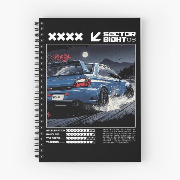 Item preview, JDM Night Drift – Subaru WRX STI Street Racing Illustration  designed and sold by SECTOR EIGHT.