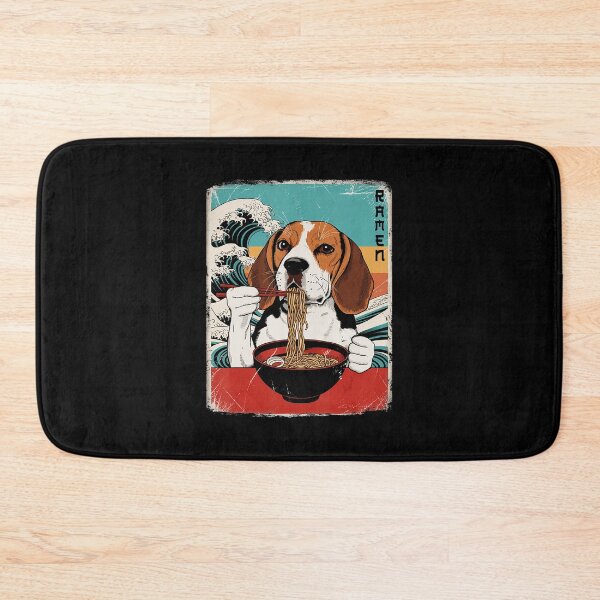 Item preview, Ramen Beagle Japanese Wave Noodle Illustration designed and sold by titanlevi.