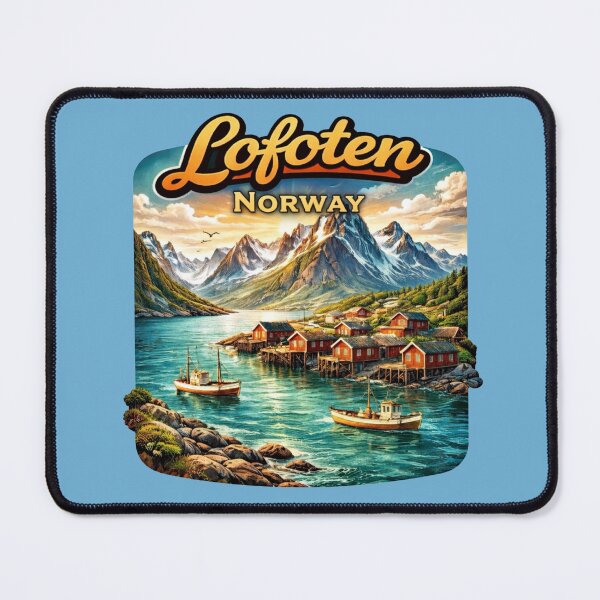 Item preview, Loften, Norway - Fishing Village designed and sold by Myra365Art.
