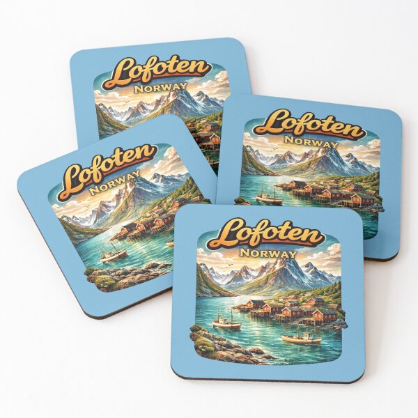 Item preview, Loften, Norway - Fishing Village designed and sold by Myra365Art.