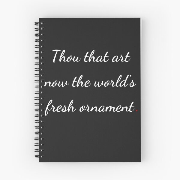 Item preview, "Thou that art now the world's fresh ornament" - handwriting white designed and sold by ariksworld.