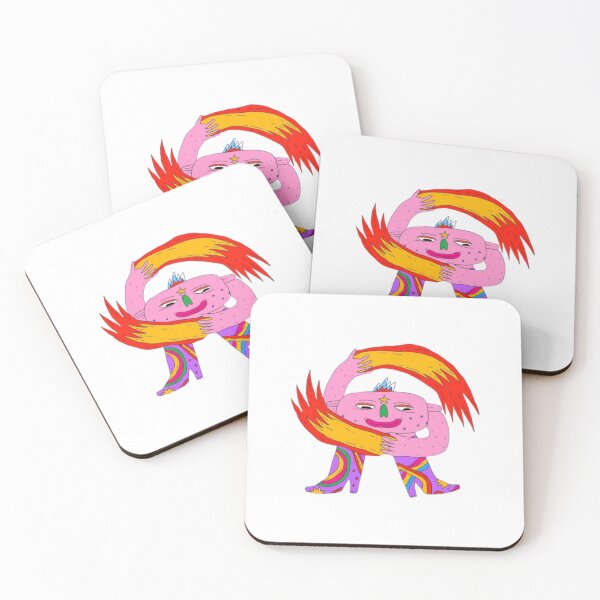 Item preview, Trippy Pink Monster Rainbow Boots Surreal Art designed and sold by Bralipse.