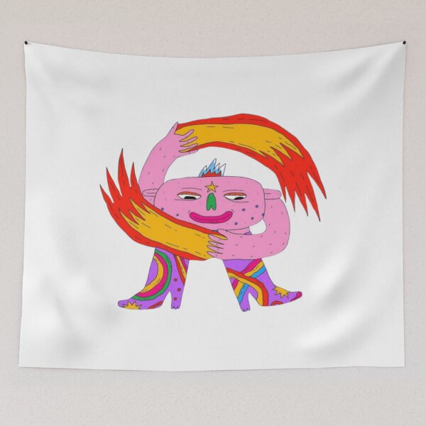 Item preview, Trippy Pink Monster Rainbow Boots Surreal Art designed and sold by Bralipse.