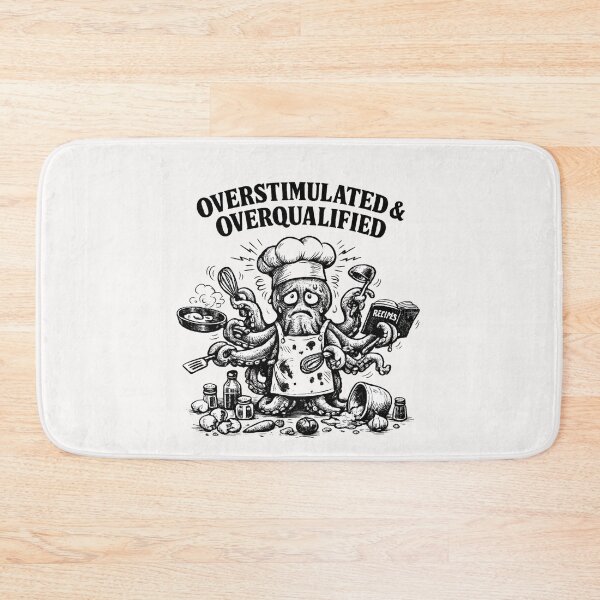 Item preview, Overstimulated & Overqualified Chef Cook Culinary Professional designed and sold by Pawsome Quotes.