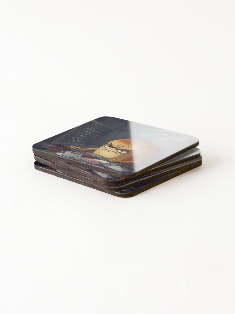Thumbnail 4 of 5, Coasters (Set of 4), Toasted Code designed and sold by PRINTJIT.