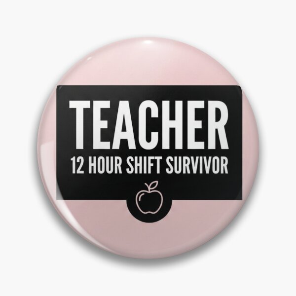 Item preview, Teacher 12 Hour Shift Survivor Minimalist Gift Sticker designed and sold by OrikuStudio.
