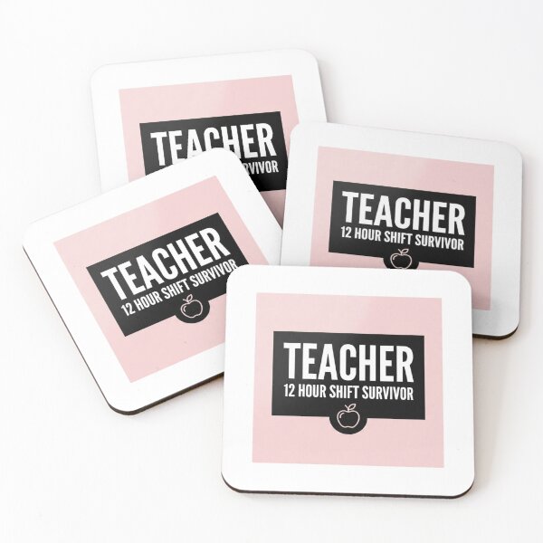 Item preview, Teacher 12 Hour Shift Survivor Minimalist Gift Sticker designed and sold by OrikuStudio.