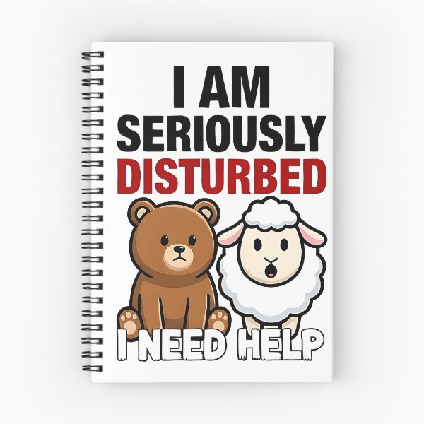 Item preview, I Am Seriously Disturbed Funny Sheep Pun – Cute Bear & Sheep Meme Humor designed and sold by vibyprints.