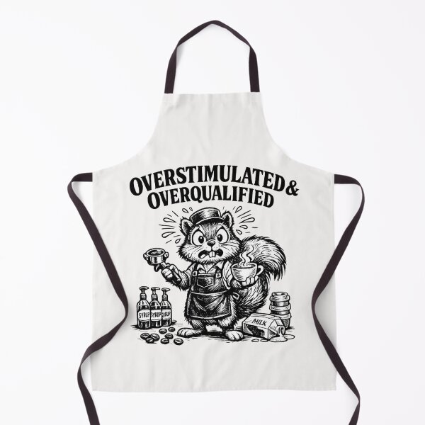 Item preview, Overstimulated & Overqualified Barista Coffee Lover designed and sold by Pawsome Quotes.