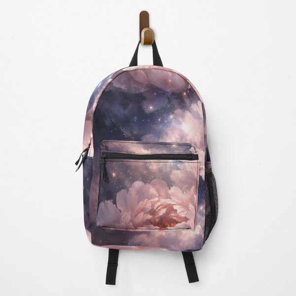 Item preview, Ethereal Pink Peonies in Starry Cosmic Nebula designed and sold by Olivra.