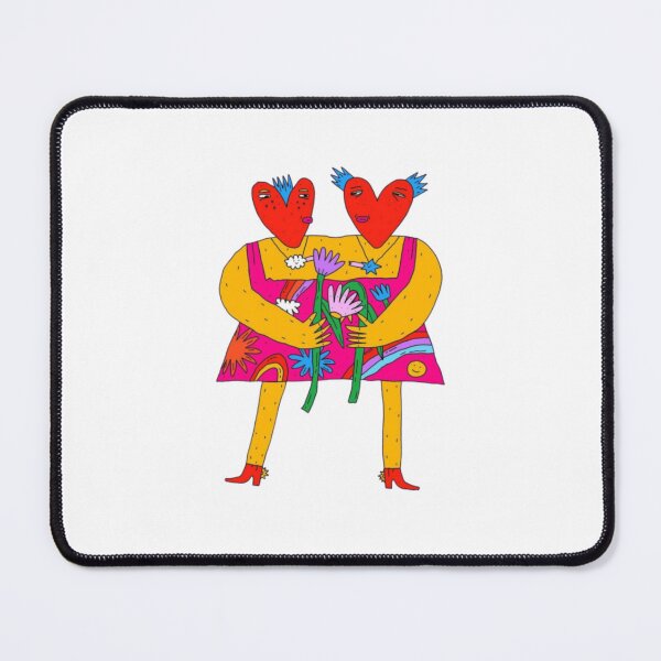 Item preview, Two Headed Heart Monster Surreal Doodle designed and sold by Bralipse.