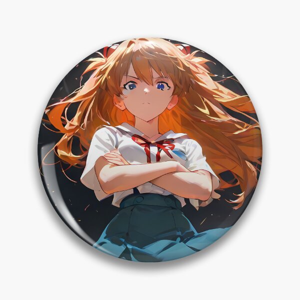 Item preview, Asuka Langley Soryu Neon Genesis Evangelion Anime Girl Waifu Dark Depths designed and sold by TanglenRabbit.