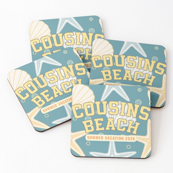 Item preview, Cousins Beach Summer Vacation 2026 Starfish Shell Pattern Art designed and sold by PixelWaveBD.