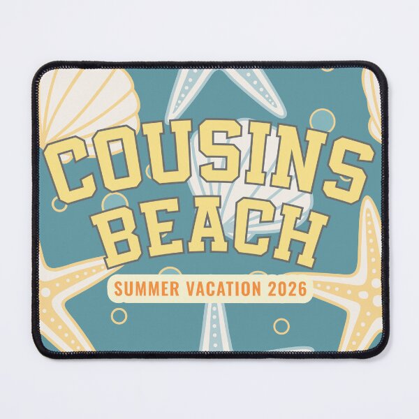 Item preview, Cousins Beach Summer Vacation 2026 Starfish Shell Pattern Art designed and sold by PixelWaveBD.