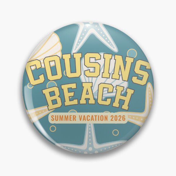 Item preview, Cousins Beach Summer Vacation 2026 Starfish Shell Pattern Art designed and sold by PixelWaveBD.