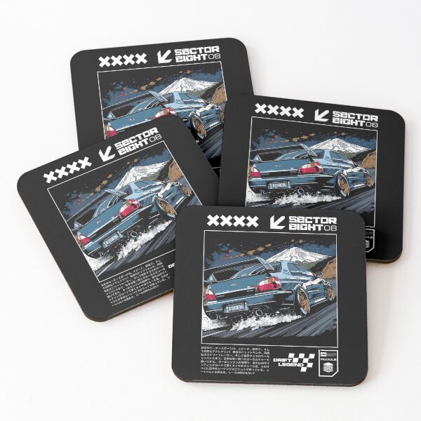Item preview, JDM Mount Fuji Night Drift – Subaru WRX STI Street Racing Illustration  designed and sold by SECTOR EIGHT.