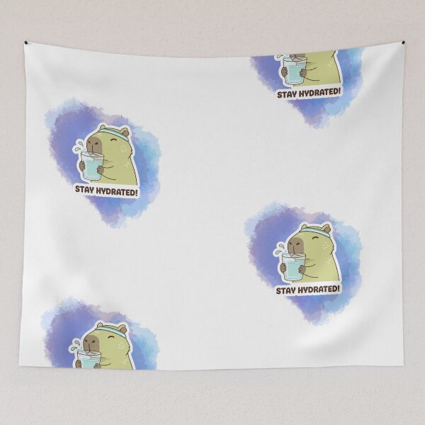 Item preview, Stay Hydrated Cute Capybara Design designed and sold by DreamGraphicDG.