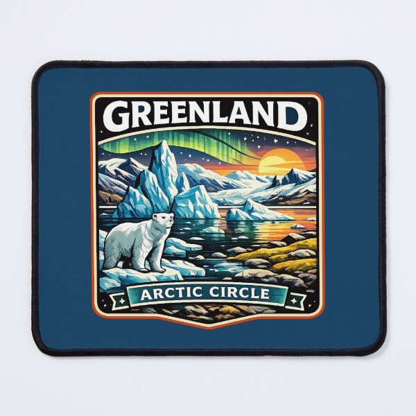 Item preview, Greenland Arctic Circle - Polar Bear Iceberg Fjord designed and sold by Myra365Art.