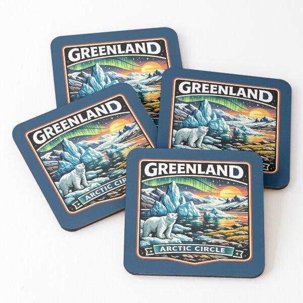 Item preview, Greenland Arctic Circle - Polar Bear Iceberg Fjord designed and sold by Myra365Art.