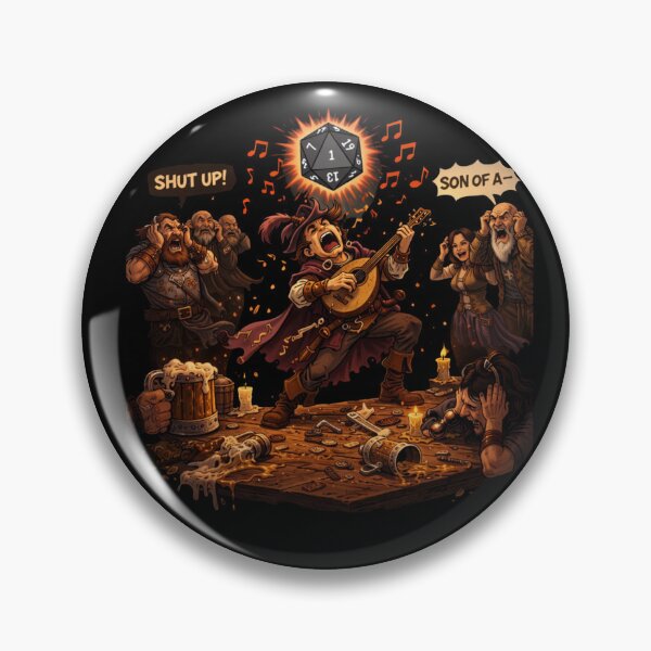 Item preview, DnD Critical Failure Charisma - Bard designed and sold by ChaosCultCreations.co.