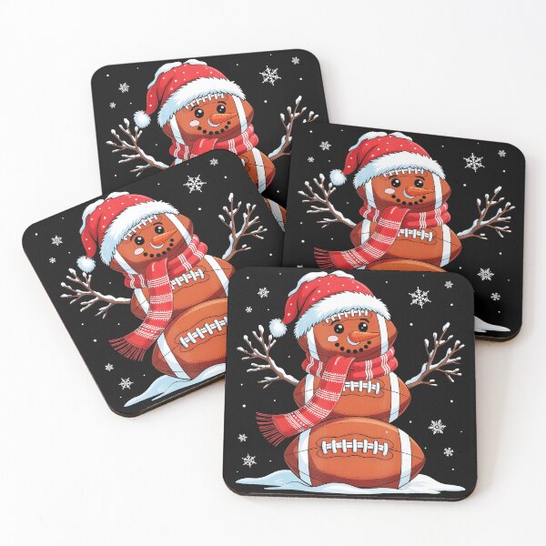 Item preview, Football Snowman Christmas Winter Illustration designed and sold by GabrieSketcham.