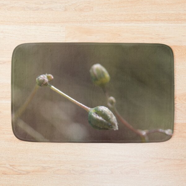 Item preview, Minimalist Green Flower Buds Pattern designed and sold by vikko-art.