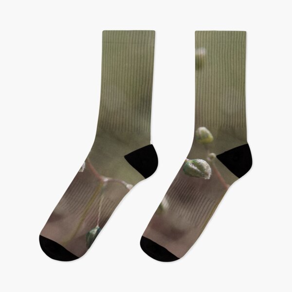 Item preview, Minimalist Green Flower Buds Pattern designed and sold by vikko-art.
