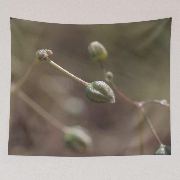 Item preview, Minimalist Green Flower Buds Pattern designed and sold by vikko-art.