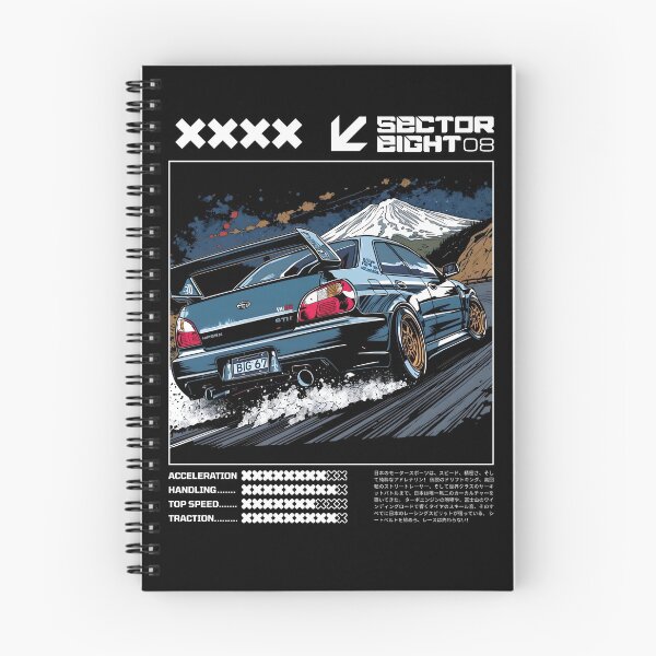 Item preview, JDM Mount Fuji Night Drift – Subaru WRX STI Street Racing Illustration  designed and sold by SECTOR EIGHT.