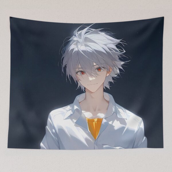 Item preview, Kaworu Nagisa Neon Genesis Evangelion Soft Light Portrait Anime designed and sold by TanglenRabbit.