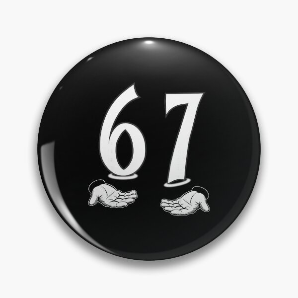 Item preview, Six Seven 67 Funny Cartoon Hands Number designed and sold by gladysenglish.