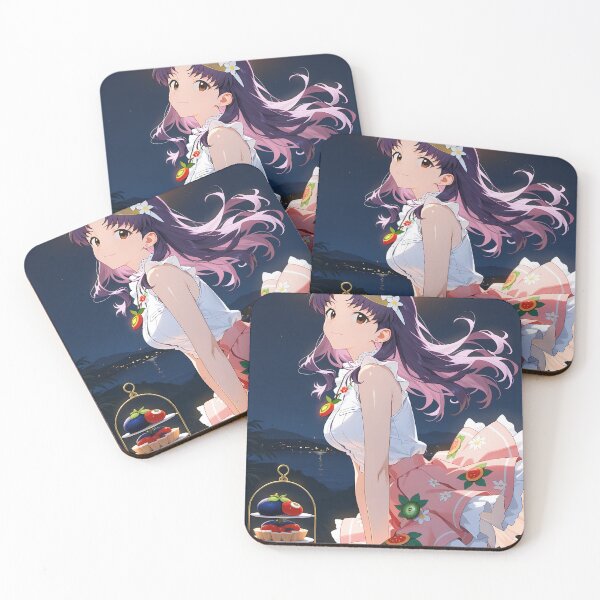 Item preview, Misato Katsuragi Neon Genesis Evangelion Anime Girl Waifu Dreamy Night designed and sold by TanglenRabbit.