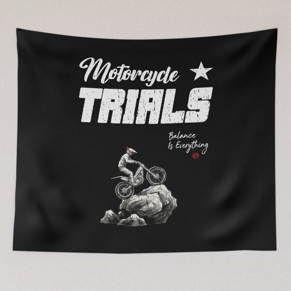 Item preview, Motorcycle Trials Balance Is Everything Rider Rock Extreme Sport Art trial riders trial fans motorcycle extreme motorsport trial team designed and sold by Jt41.