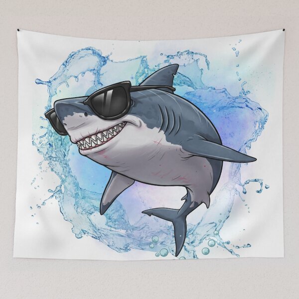 Item preview, Funny Shark With Sunglasses | Cool Shark Art designed and sold by ChenEngEng.