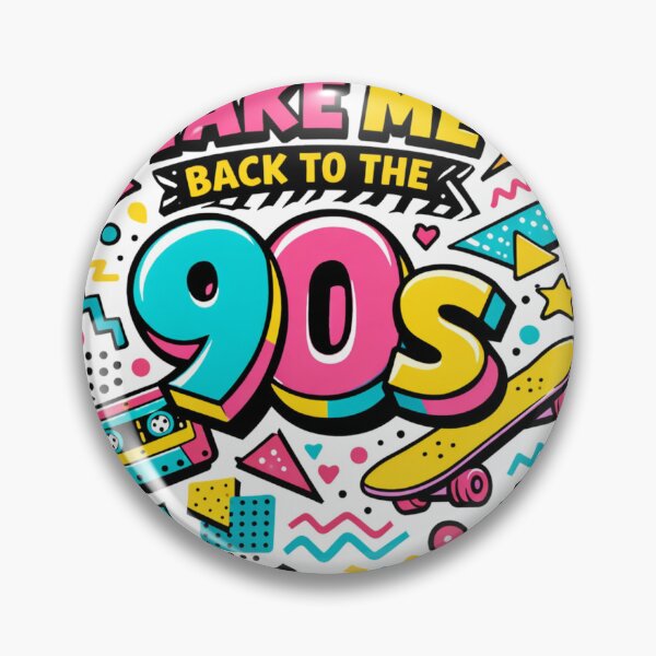 Item preview, Take Me Back to the 90s – Retro 90s Memphis Style T-Shirt & Sticker Design designed and sold by vibyprints.