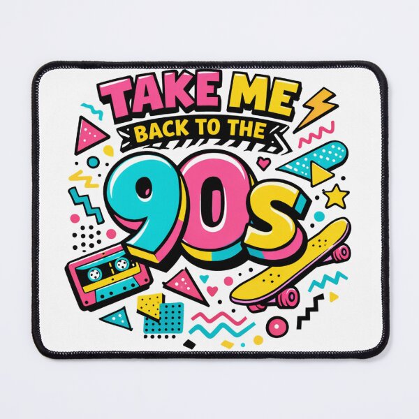 Item preview, Take Me Back to the 90s – Retro 90s Memphis Style T-Shirt & Sticker Design designed and sold by vibyprints.